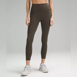 Wunder Train High-Rise Tight 25" in Dark Olive - Size 4